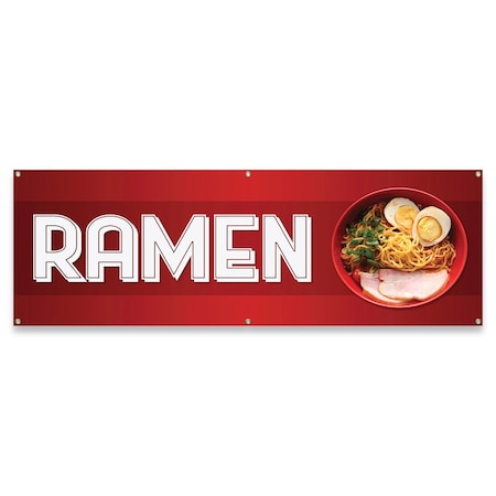 Signmission Ramen Banner Concession Stand Food Truck Single Sided B-72-30141